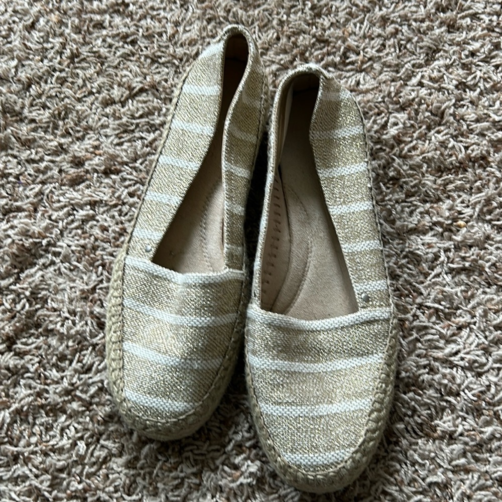 Gold Espadrilles